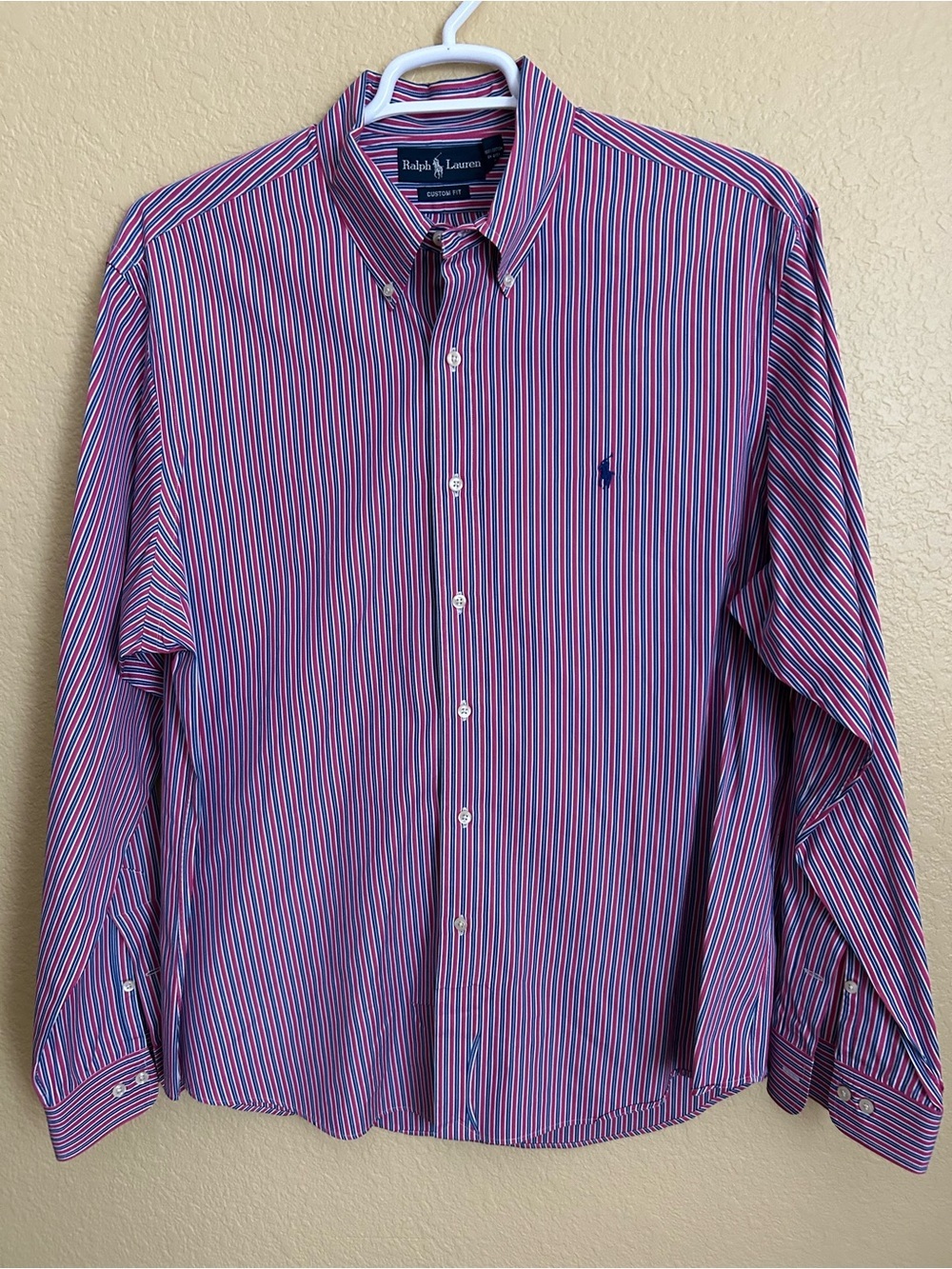Ralph Lauren Custom Fit Striped Long Sleeve Button Down Stripe